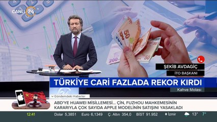 Türkiye cari fazlada rekor kırdı
