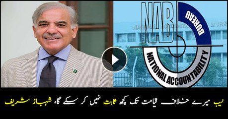 'NAB has no evidence against me; Shehbaz Sharif
