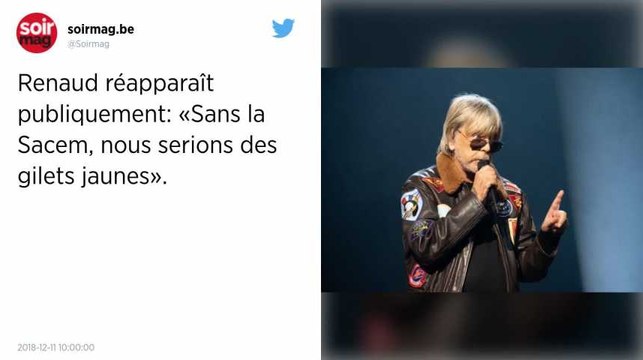 « Sans la Sacem, nous serions des Gilets jaunes », estime Renaud.