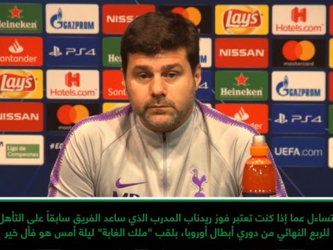 لقطة: كرة قدم: هذه الجائزة لنا- بوكيتينو معلقاً على فوز ريدناب بجائزة برامج تلفزيون الواقع