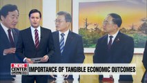 President Moon and finance minister emphasize importance of economic indicators..