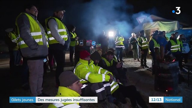 Gilets jaunes : des mesures jugées insuffisantes
