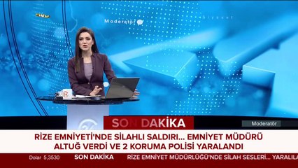 Rize Emniyet Müdürü vuruldu