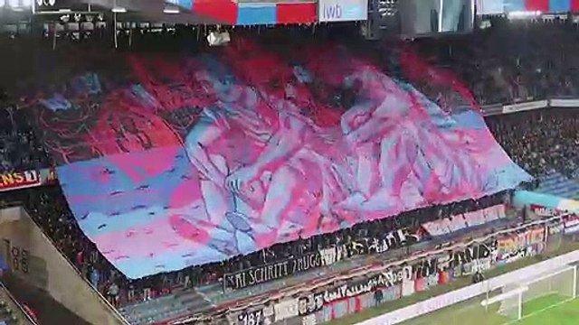 Suisse : l'incroyable tifo en 3D des supporters du FC Bâle