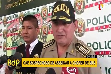 Capturan a sospechosos de asesinar a chofer de bus en Villa El Salvador