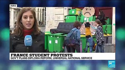 Students rally against education reforms in France