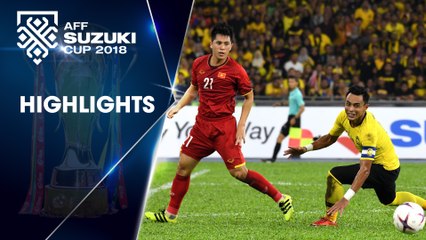 Đức Huy lập "siêu phẩm", Việt Nam vẫn bị cầm hòa trên đất Malaysia | AFF CUP 2018 | VFF Channel