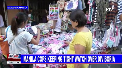 Manila cops keeping tight watch over Divisoria