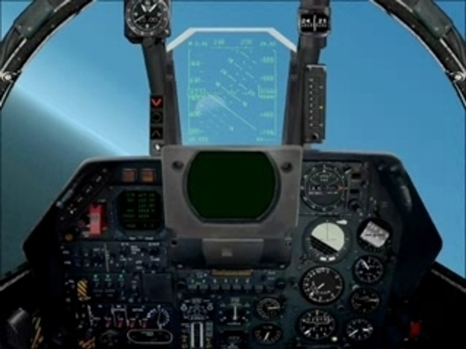 Vol d'un Dassault Super Etendard au dessus des Caraïbes