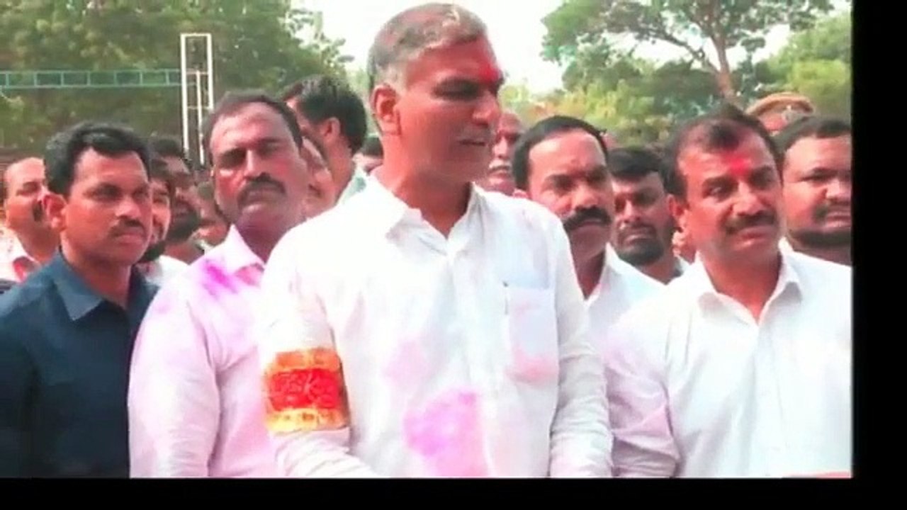 TRS LEADER HARISH RAO Addressing Media AFTER WINNING TELANGANA ELECTION RESULT 2018