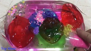 Mixing Glitter and Store Bought Slime Into Clear Slime - Most Satisfying Slime Videos ! Tep Slime