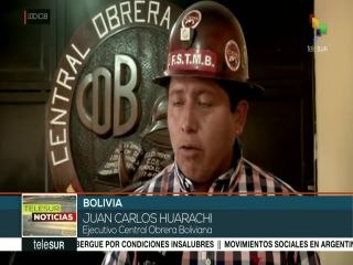 Bolivia: COB reafirma disposición de defender las conquistas sociales