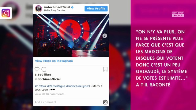Nicola Sirkis : pourquoi Indochine ne viendra plus aux Victoires de la Musique