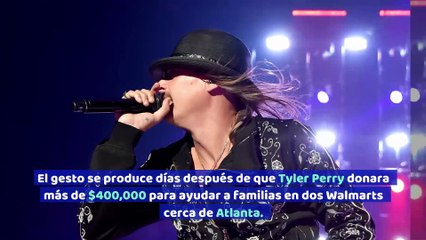 Kid Rock paga compras de 350 familias en Walmart
