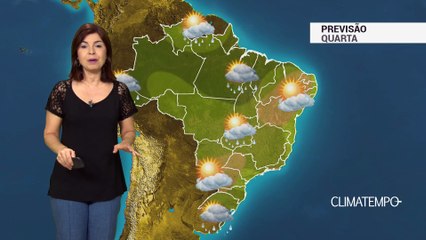 Previsão Brasil – Instabilidade enfraquece no CO, SE e NE