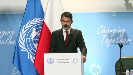 Bakan Kurum: 'Türkiye olarak ulusal koşullarımız ve kabiliyetlerimiz doğrultusunda iklim değişikliği ile mücadele için ortak çabalara katılmayı taahhüt ediyoruz' - KATOVİÇE