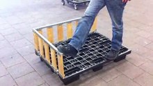 Inloop palletbox Voorbeeld van de sterkte MPbox