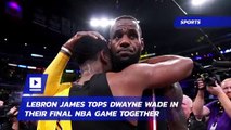 LeBron James Tops Dwayne Wade in Their Final NBA Game Together