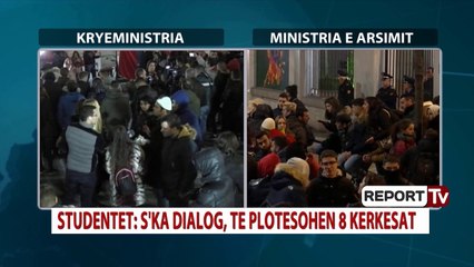 Studentët përpara Kryeministrisë: Nesër do të mblidhemi të gjithë sëbashku, nuk do të ketë përçarje