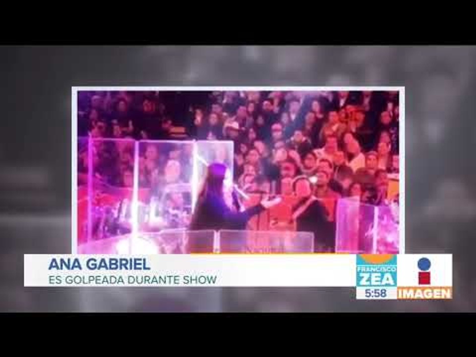 Ana Gabriel es golpeada en pleno show | Noticias con Francisco Zea