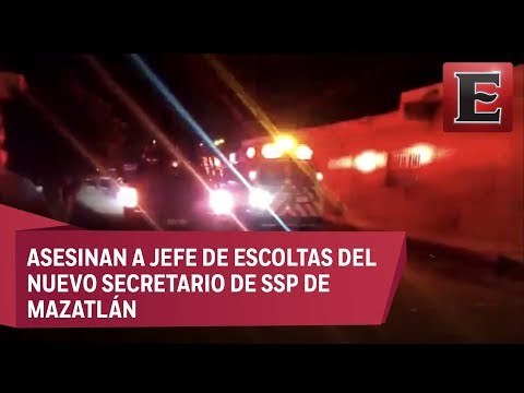 Asesinan a jefe de escoltas del secretario de SSP de Mazatlán