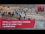 Migrantes intentan cruzar la frontera de México - EU