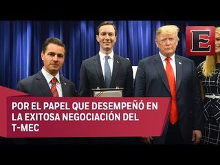 Peña Nieto entrega Orden del Águila Azteca a yerno de Trump