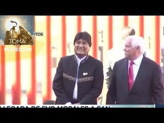Llega Evo Morales para investidura de López Obrador