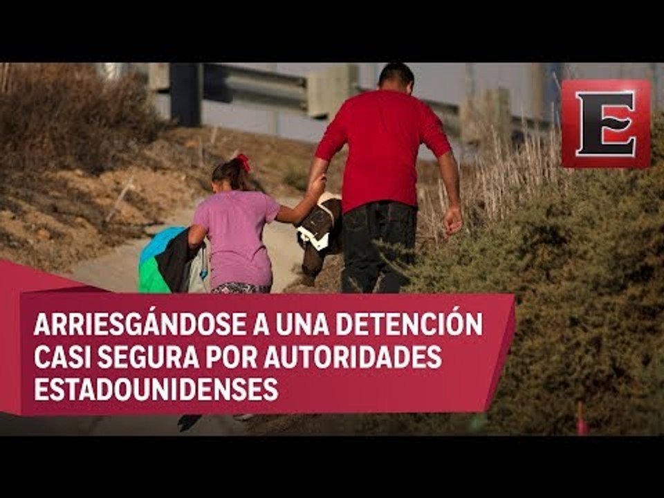 Migrantes en Tijuana buscan ingresar de manera ilegal a EU