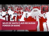 Miles de Santa Claus solidarios adelantan la Navidad