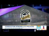 Atropellan a dos policías para evitar el alcoholímetro en la CDMX | Noticias con Francisco Zea