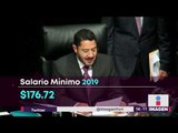 Salario mínimo en México podría subir hasta 176.72 pesos en 2019 | Noticias con Yuriria Sierra