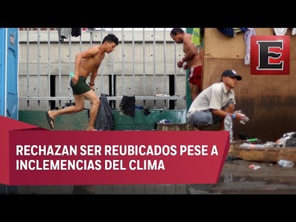 Migrantes centroamericanos en Tijuana se niegan a dejar albergue