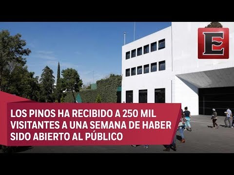 Los Pinos ha recibido en ocho días más de 250 mil visitantes