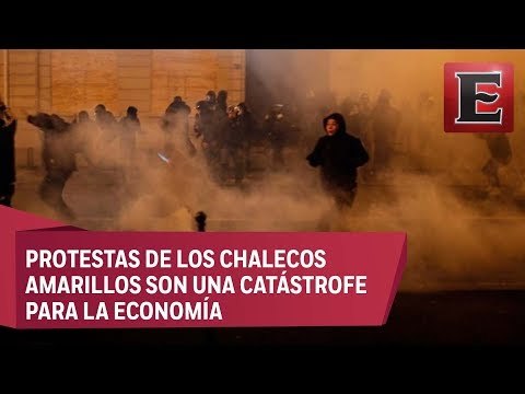 Chalecos amarillos rompen cerco y causan disturbios en toda Francia