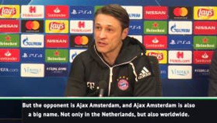 Bayern cannot repeat mistakes from first Ajax game - Kovac