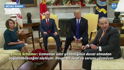 Trump Demokratlar'la Kameralar Önünde Tartıştı