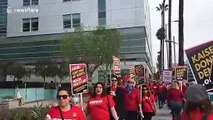 Kaiser mental health workers strike across California