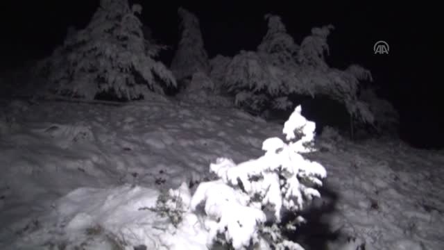 Muğla'nın Yüksek Kesimlerine Kar Yağdı