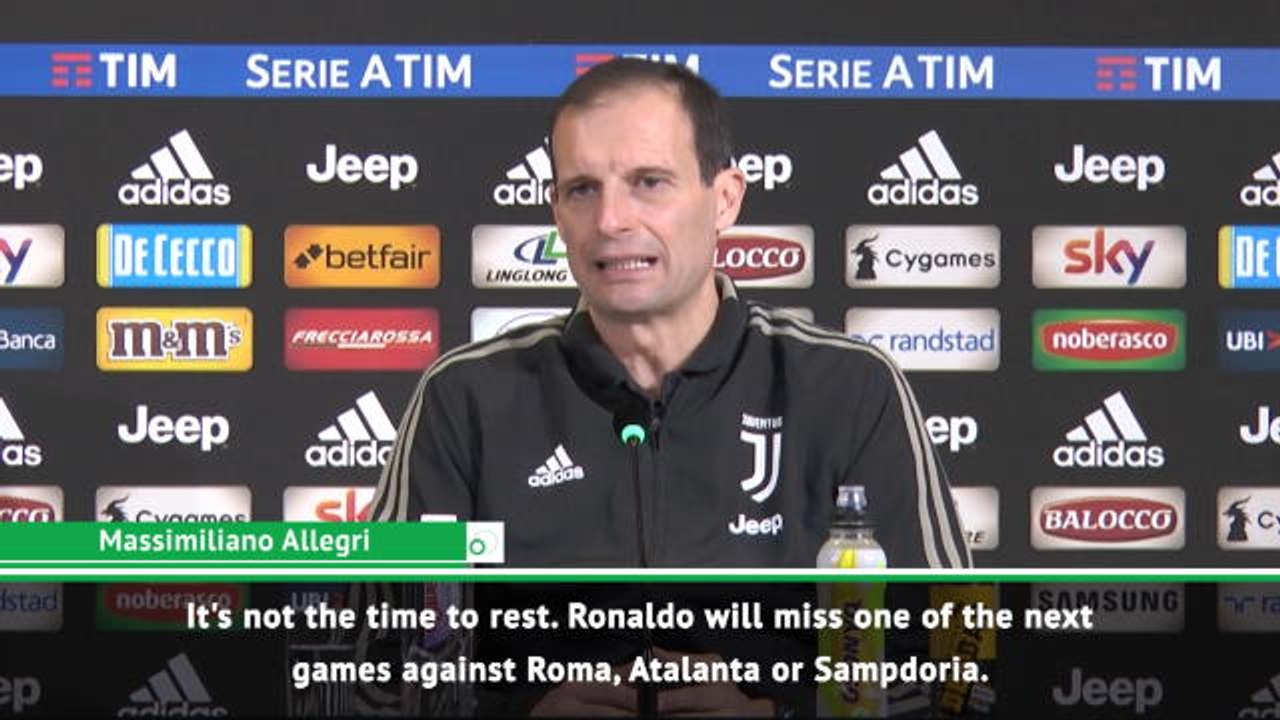 Allegri confirms plan to rest Ronaldo