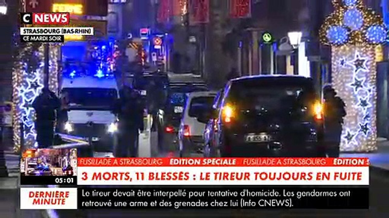 Attaque sur le marché de Noël de Strasbourg : Le point en image le mercredi 12 décembre au matin