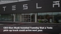 Elon Musk Says Tesla Could Have Prototype Pickup Truck In 2019