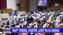 Draft federal charter, lusot na sa Kamara