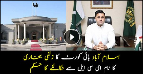 IHC orders to remove Zulfi Bukhari's name from ECL