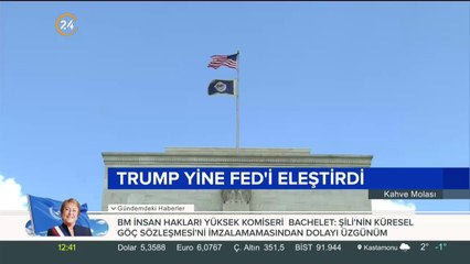 Trump yine Fed'i eleştirdi