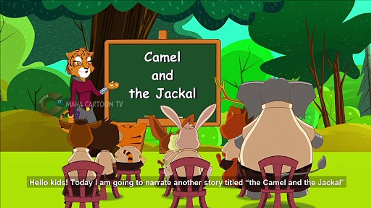 Camel and the Jackal - Panchatantra English Moral Stories For Kids - Maha Cartoon TV English