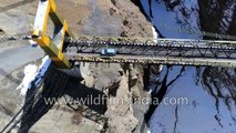 Flying over Asia highest bridge Chicham bridge in Himachal Pradesh