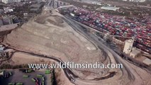 Garbage dumping zone for Delhi- Okhla landfill is a trash mountain