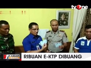 Giliran di Pariaman, Ribuan E-KTP Dibuang di Halaman Rumah