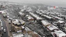 İstanbul'u Kaplayan Beyaz Örtü Havadan Görüntülendi
